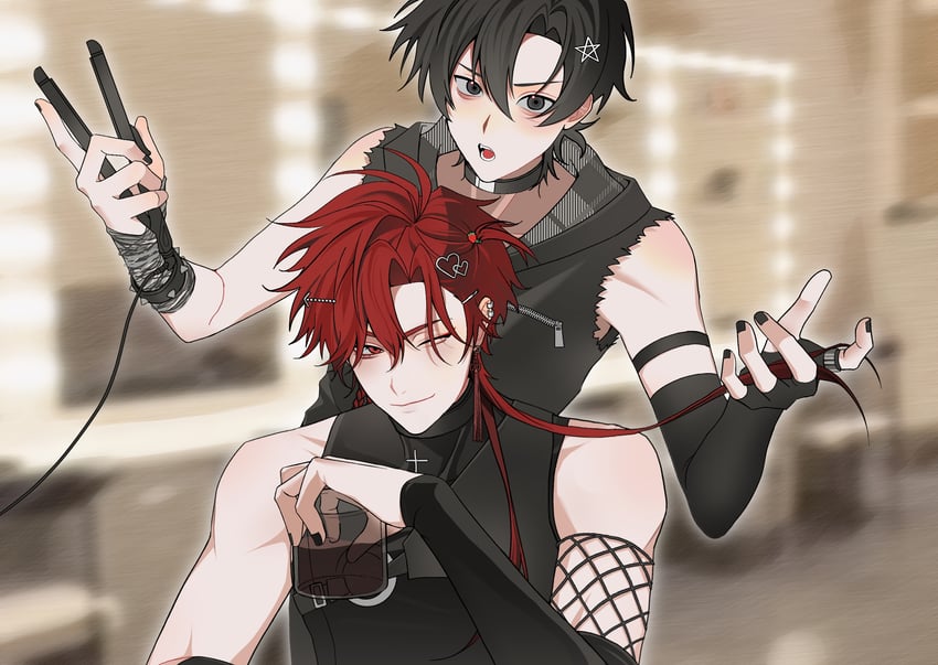 cheng xiaoshi and xiao weiying (shiguang dailiren) drawn by li323213