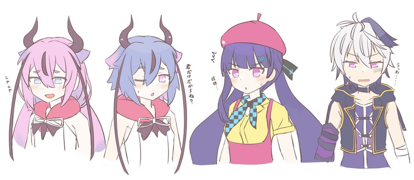 flower, meika hime, meika mikoto, and xin hua (vocaloid) drawn by wixa14_shin