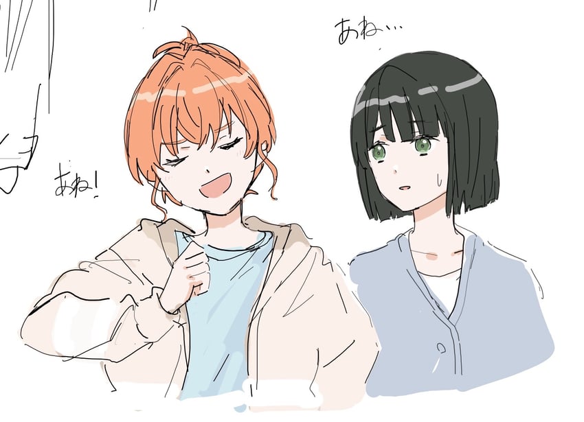 hinoshita kaho and momose ginko (love live! and 1 more) drawn by muneta_(ntani_2)