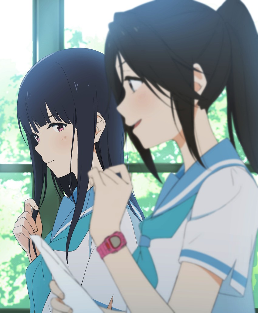 yoroizuka mizore and kasaki nozomi (hibike! euphonium and 1 more) drawn by hachinatsu