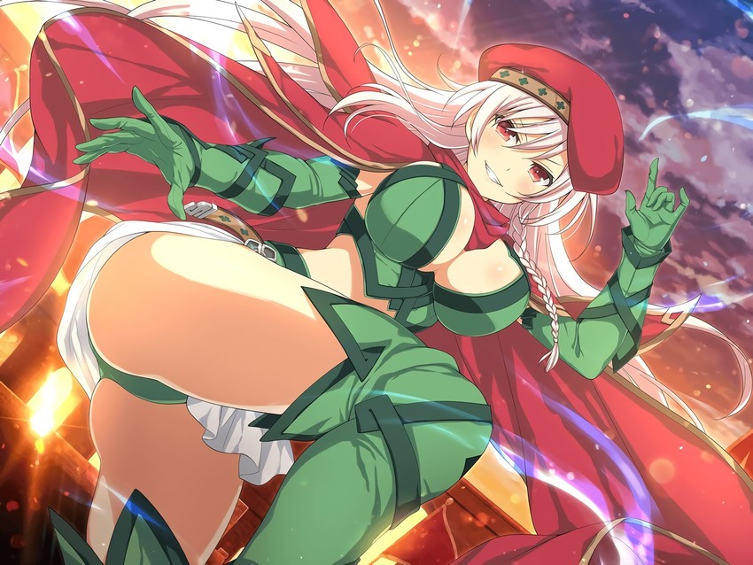 alleyne, fighting master alleyne, and souji (senran kagura and 2 more) drawn by yaegashi_nan