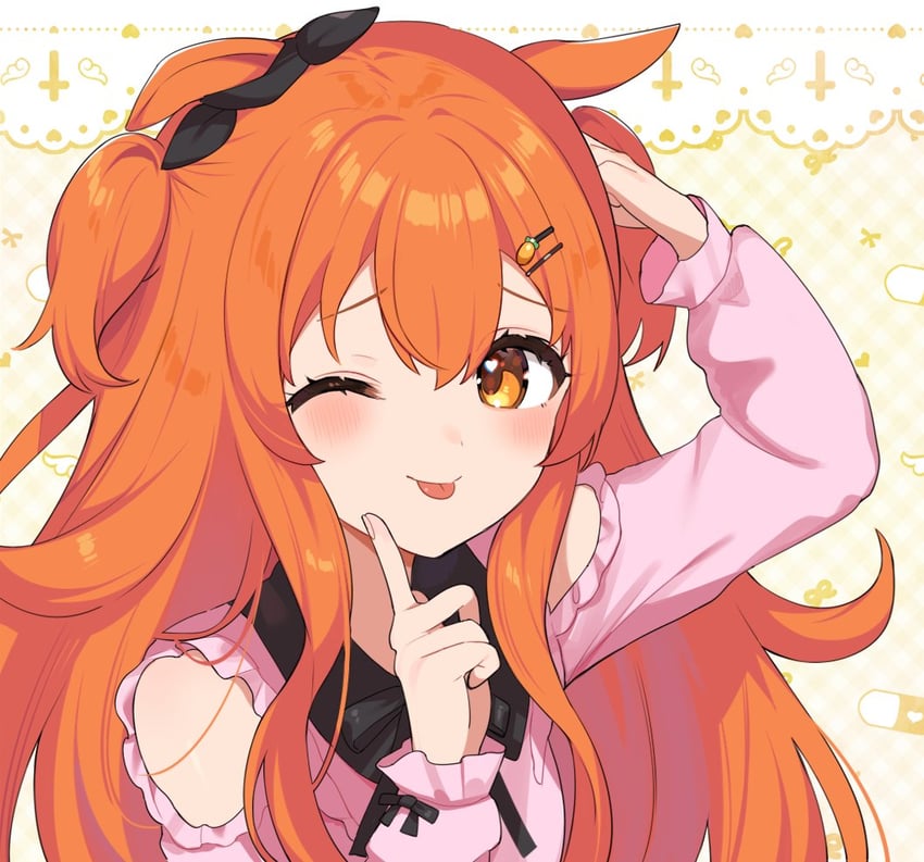mayano top gun (umamusume and 1 more) drawn by inuyama_nanami