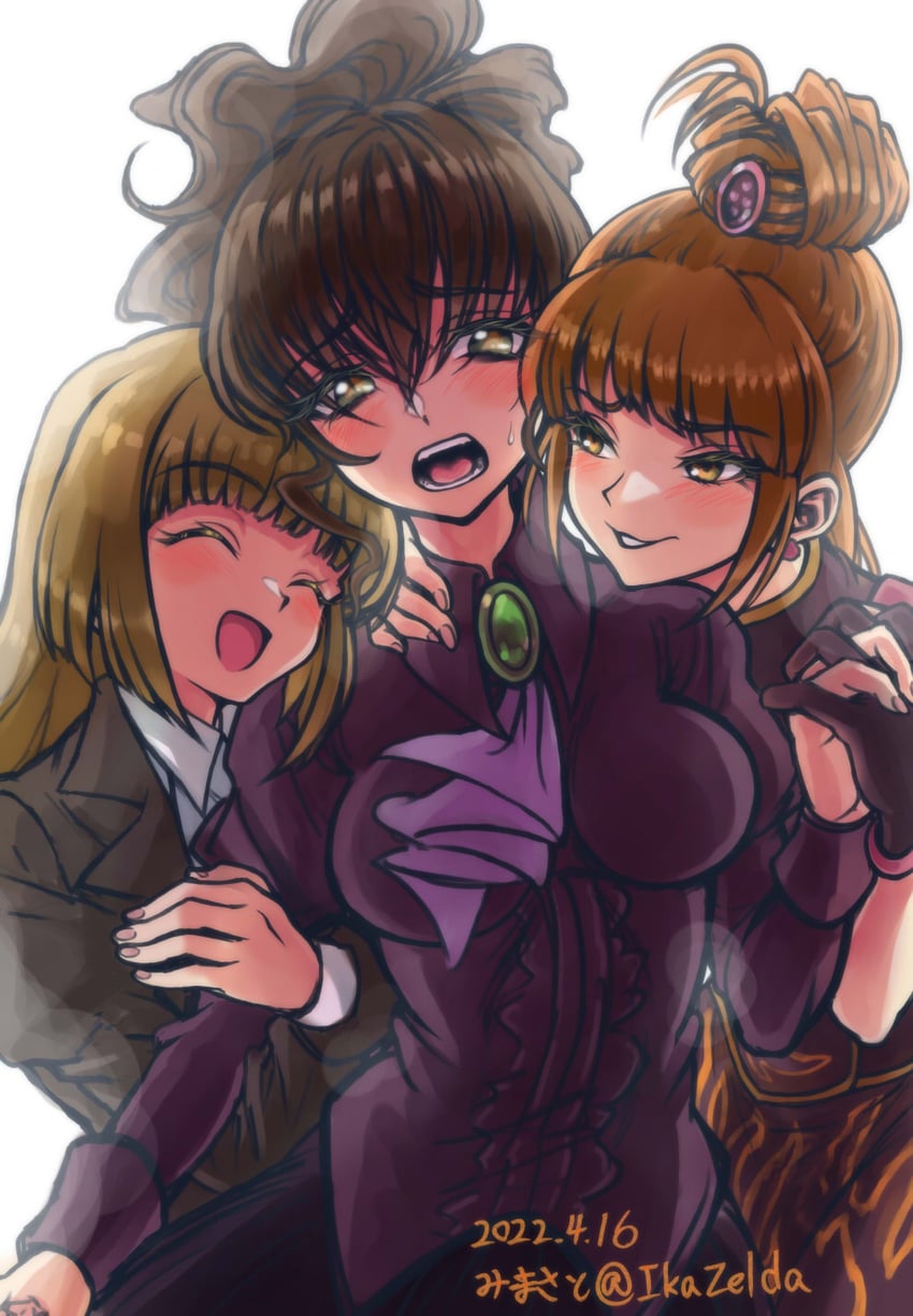 ushiromiya natsuhi, ushiromiya rosa, and ushiromiya eva (umineko no naku koro ni) drawn by mimasato