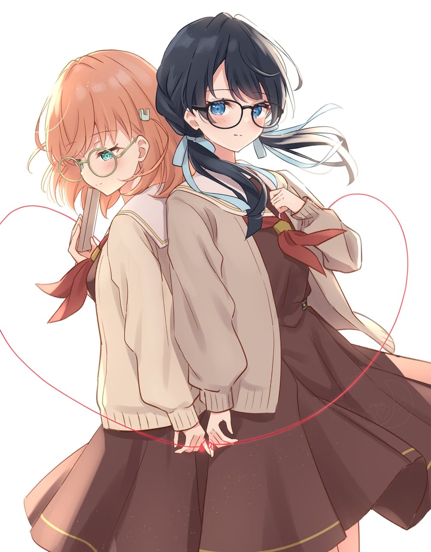 hinoshita kaho and murano sayaka (love live! and 1 more) drawn by hanazora_satsuki
