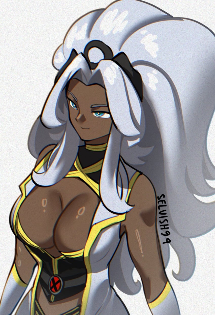 storm (marvel and 2 more) drawn by selvish94