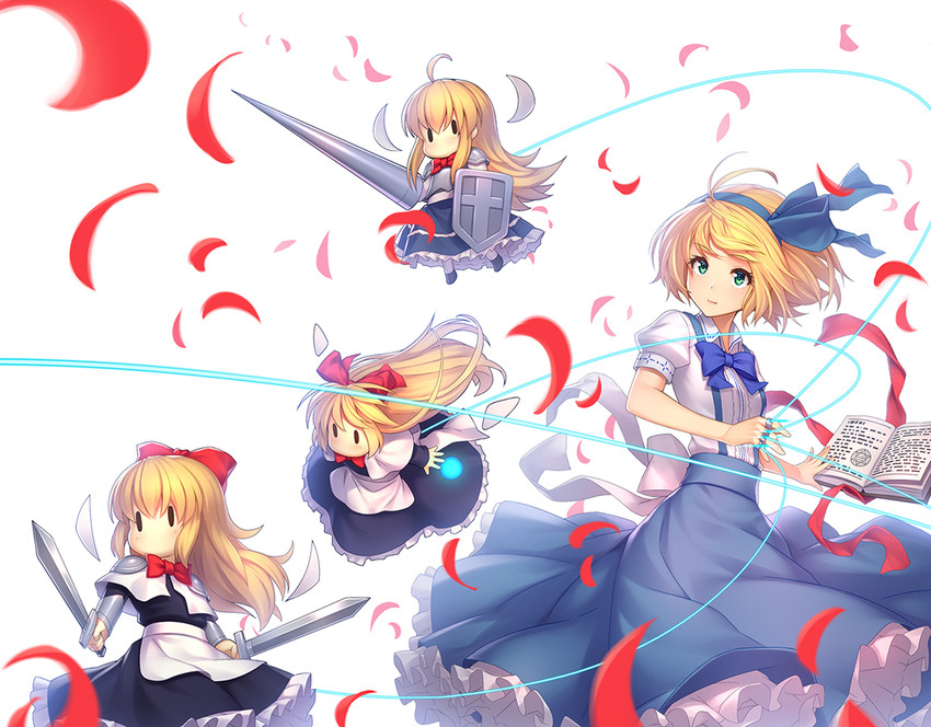 alice margatroid and shanghai doll (touhou) drawn by athrun1120