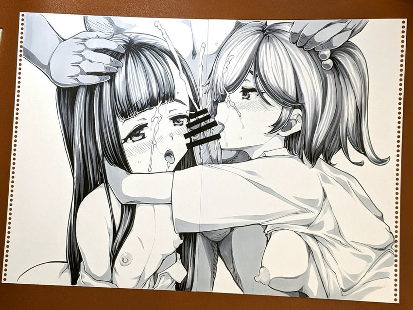 komari chika and nukumizu kaju (make heroine ga oo sugiru!) drawn by tsujizen