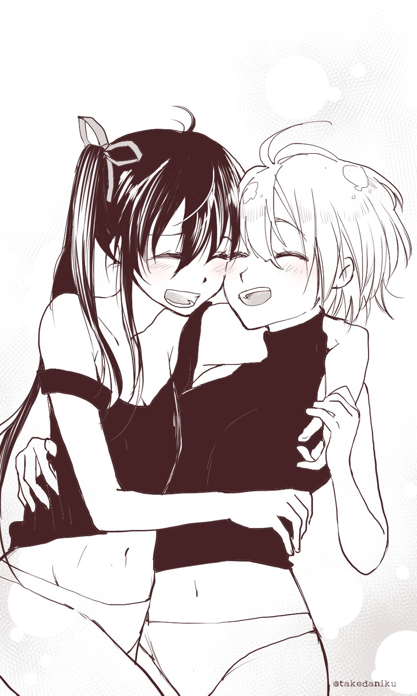 ebisuzawa kurumi and naoki miki (gakkou gurashi!) drawn by kajii_supana