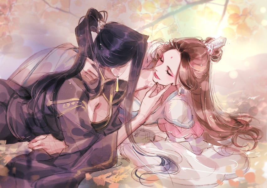 shi qingxuan and he xuan (tianguan cifu) drawn by anssel3
