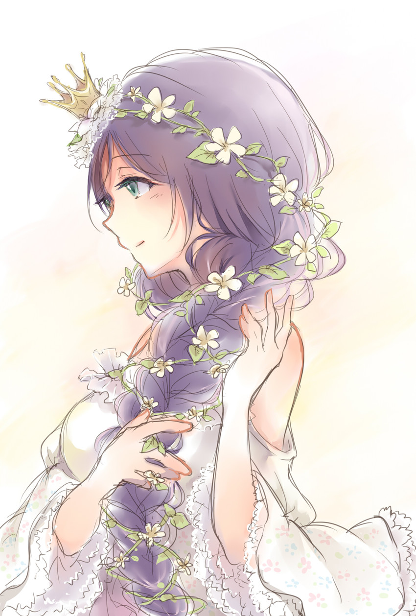 tojo nozomi (love live! and 2 more) drawn by hana_(hanashima)