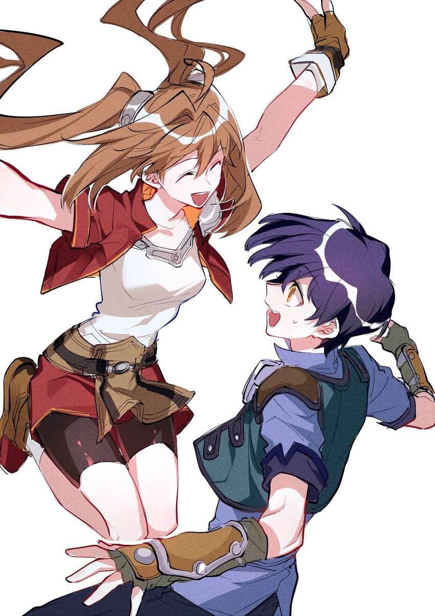 estelle bright and joshua bright (eiyuu densetsu and 1 more) drawn by towtow_redoland
