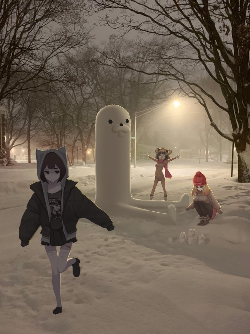 pepe the frog, pedobear, and gondola (original and 1 more) drawn by dark_yaoi