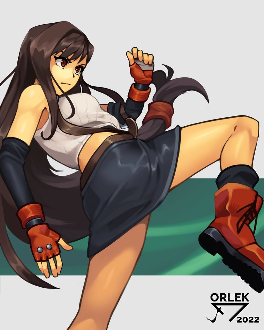 tifa lockhart (final fantasy and 1 more) drawn by orlek