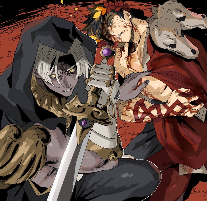 zagreus and thanatos (hades and 1 more) drawn by neko_(umkbtya)
