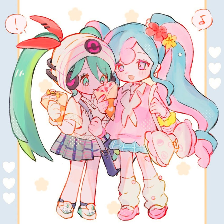 hatsune miku, fairy miku, and psychic miku (pokemon and 2 more) drawn by ponpul