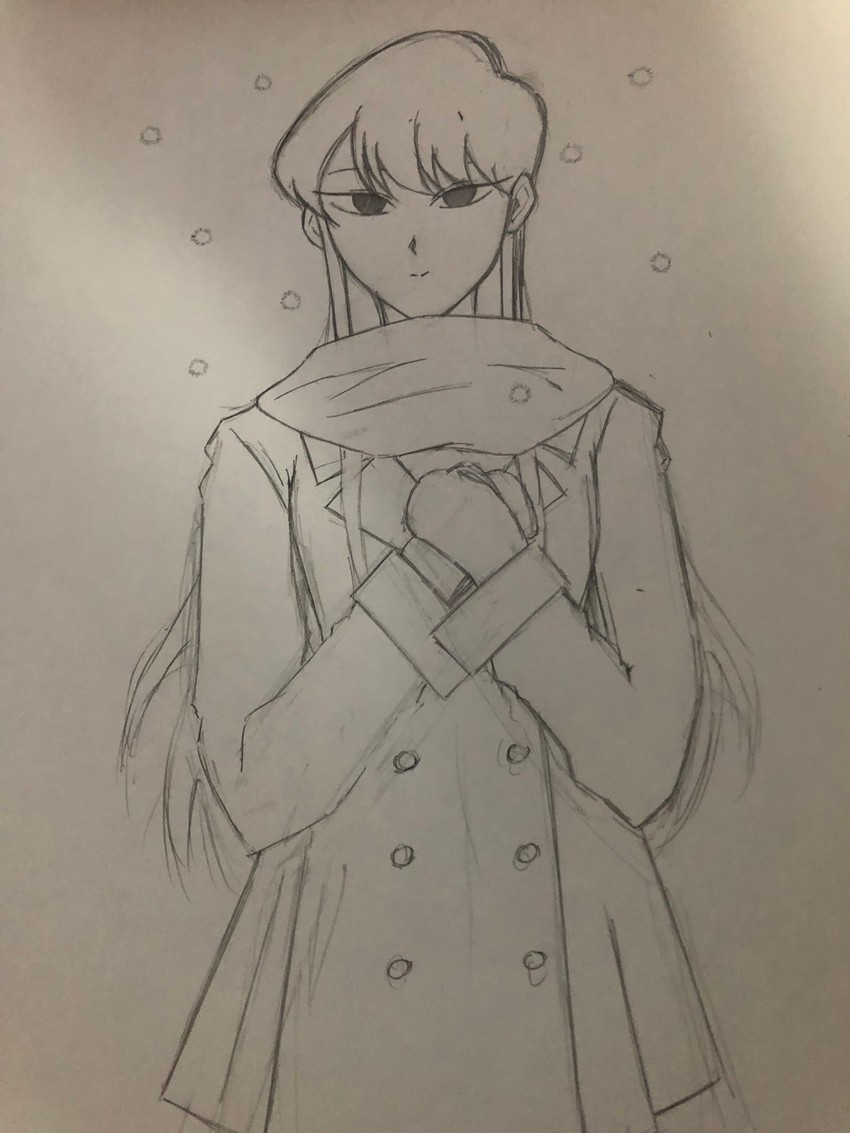komi shouko (komi-san wa komyushou desu) drawn by komi_me_san