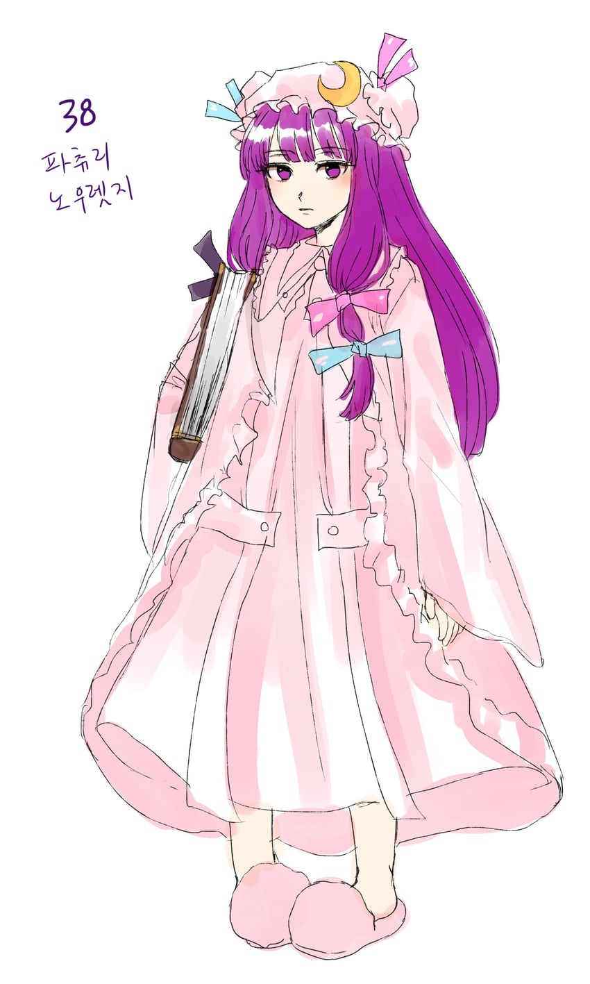 patchouli knowledge (touhou and 1 more) drawn by kuya_(hey36253625)