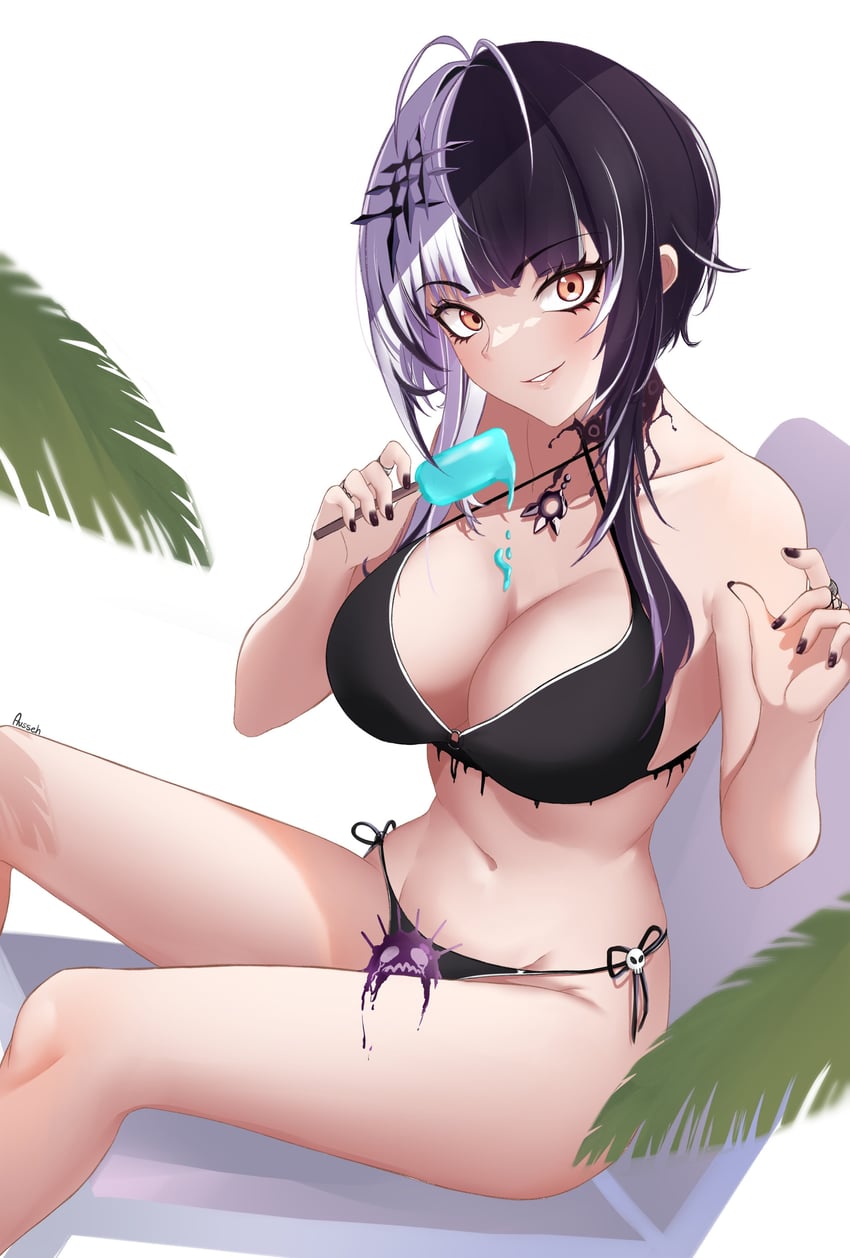 shiori novella and yorick (hololive and 1 more) drawn by ausseh1