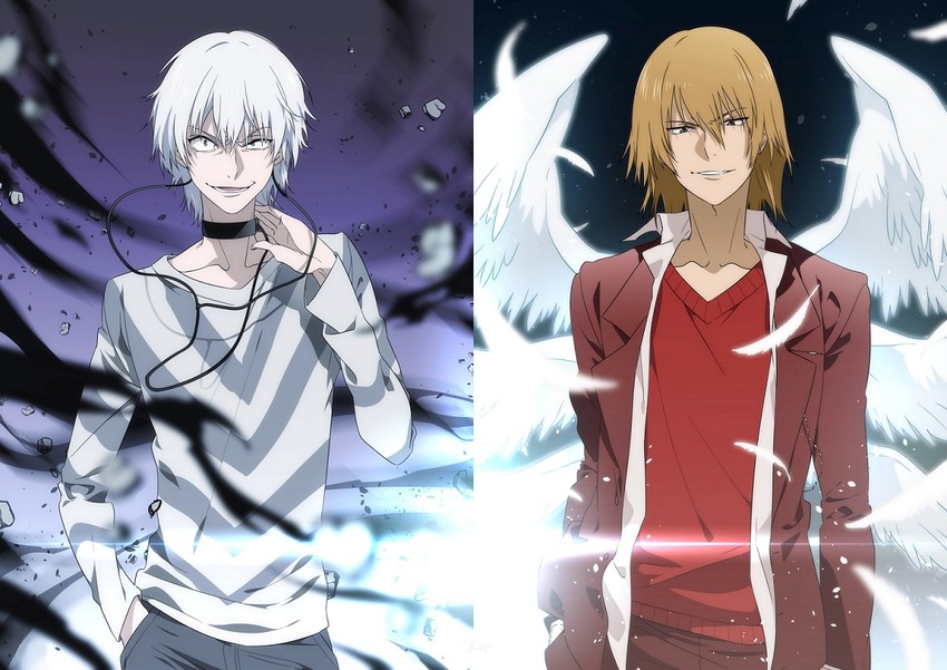 accelerator and kakine teitoku (toaru majutsu no index and 2 more) drawn by natsuo_(720ge)