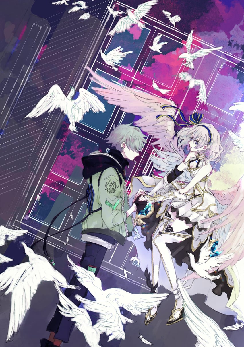 eleanor and karma (shironeko project) drawn by kata_(sksisry)