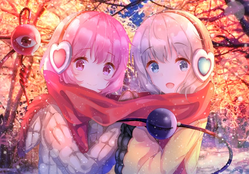 komeiji koishi and komeiji satori (touhou) drawn by kofumi_(nxme5555)