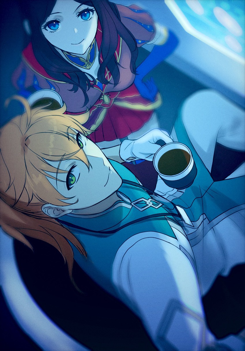 leonardo da vinci and romani archaman (fate and 1 more) drawn by tenoteno_syumi