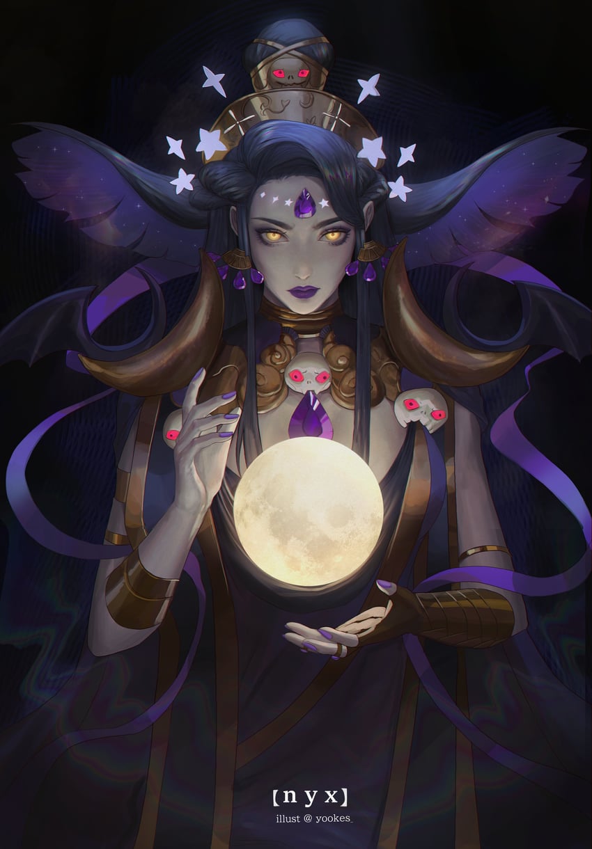 nyx (hades and 1 more) drawn by yuki_lu