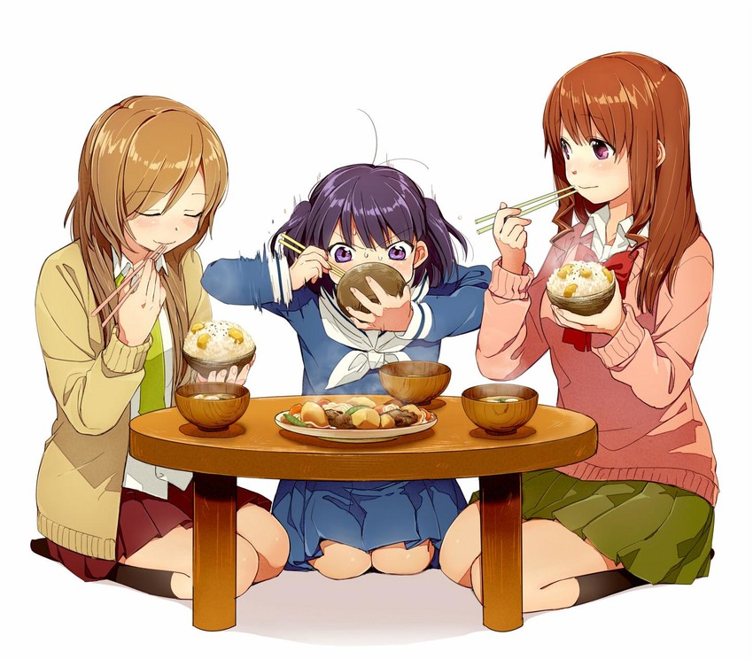 machiko ryou, morino kirin, and shiina (koufuku graffiti) drawn by kawai_makoto