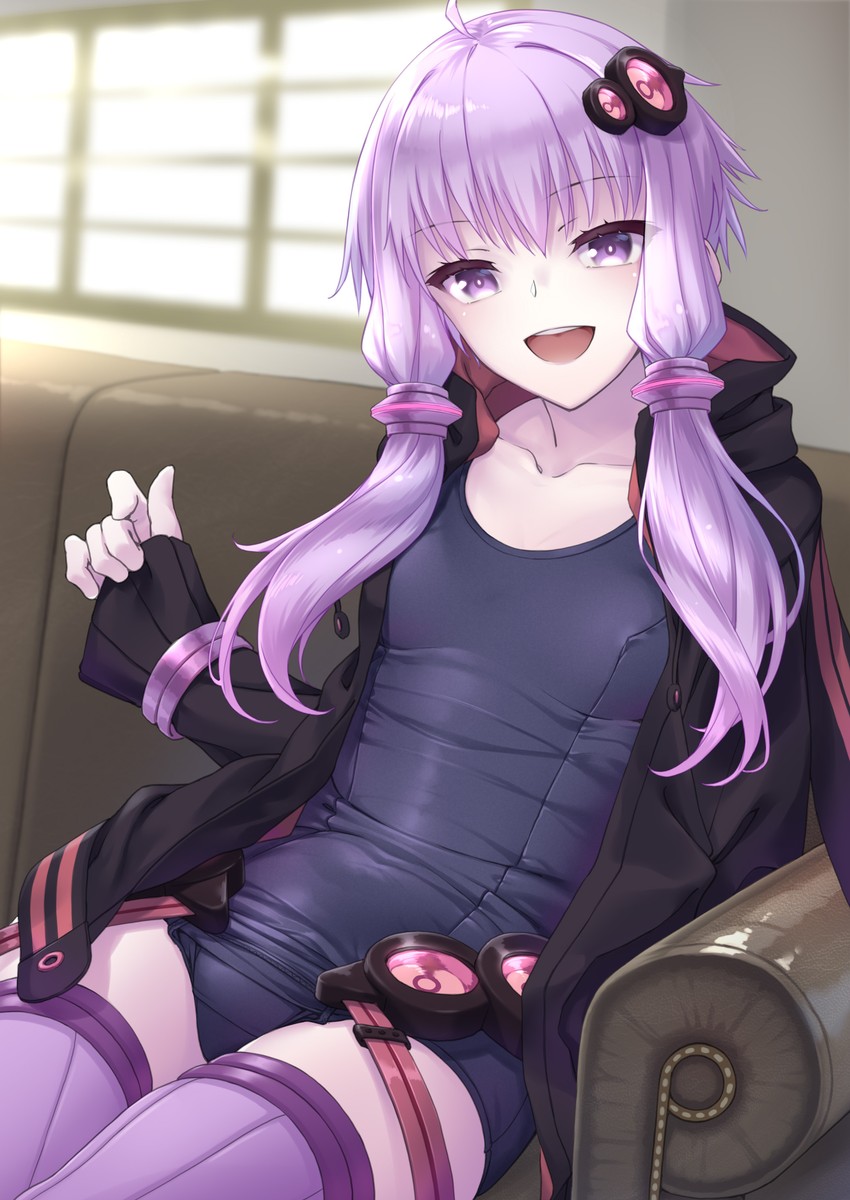 yuzuki yukari (vocaloid and 1 more) drawn by kanata_(kanata_onion)