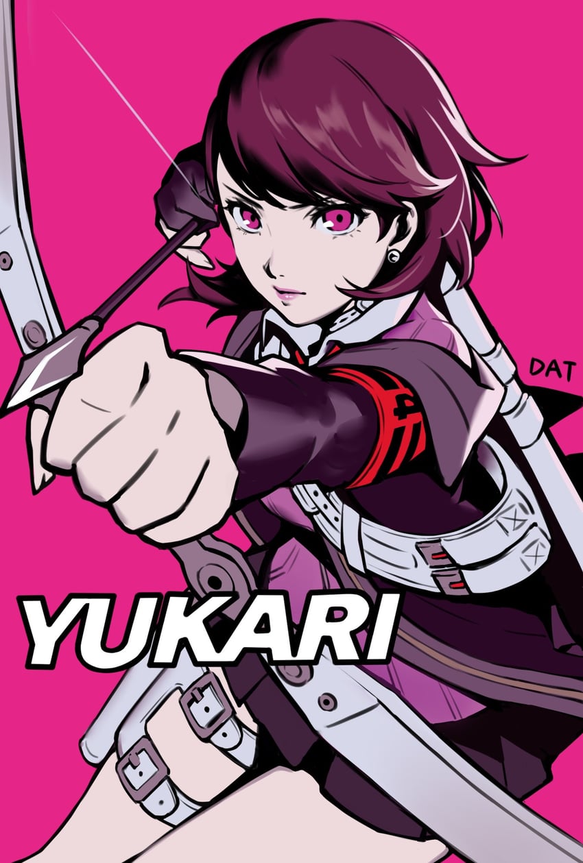 takeba yukari (persona and 2 more) drawn by da-cart