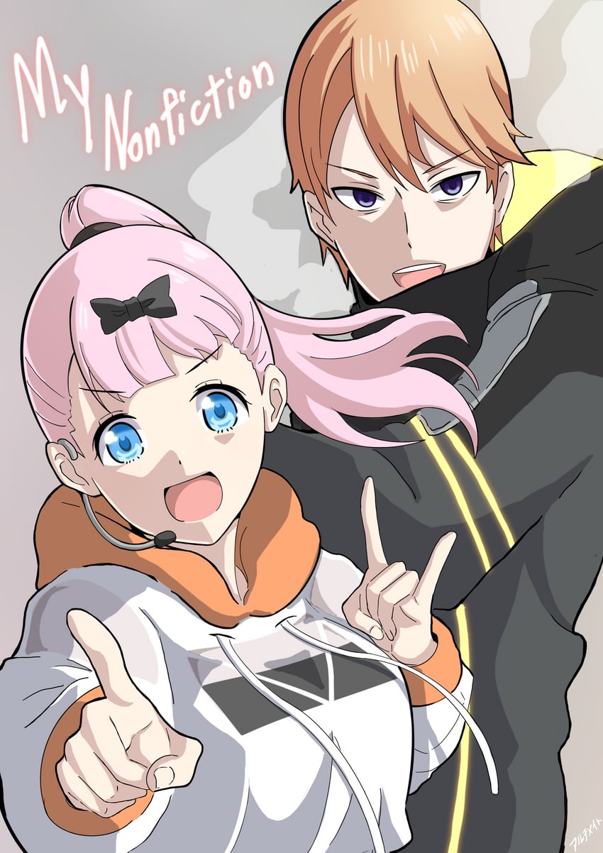 fujiwara chika and shirogane miyuki (kaguya-sama wa kokurasetai ~tensai-tachi no renai zunousen~) drawn by soon_(toruto98)