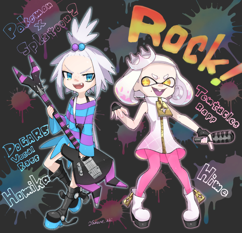 roxie and pearl (pokemon and 3 more) drawn by aki_yamane