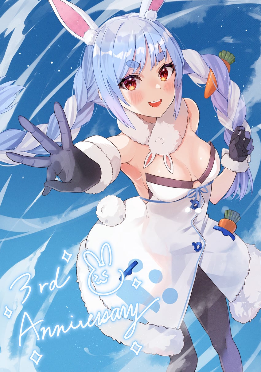 usada pekora and don-chan (hololive) drawn by haru_yu