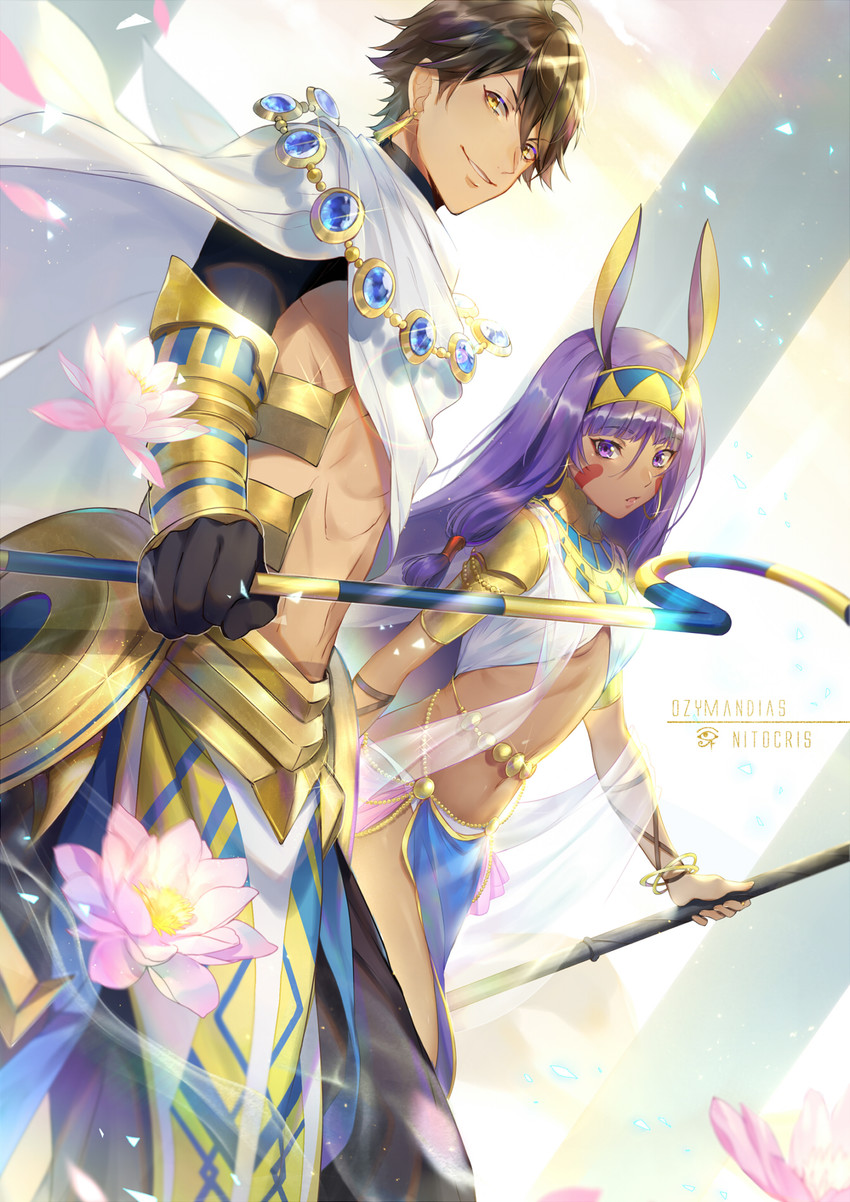 nitocris and ozymandias (fate and 3 more) drawn by ekita_kuro