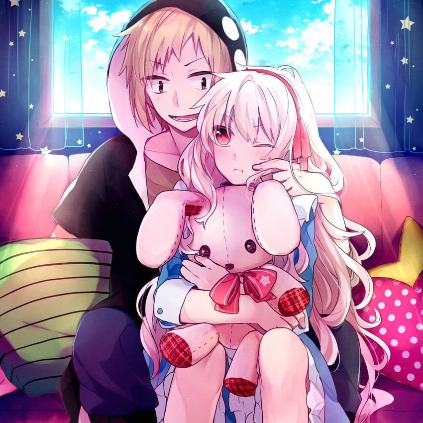 kozakura marry and kano shuuya (kagerou project) drawn by hoshiyui_tsukino