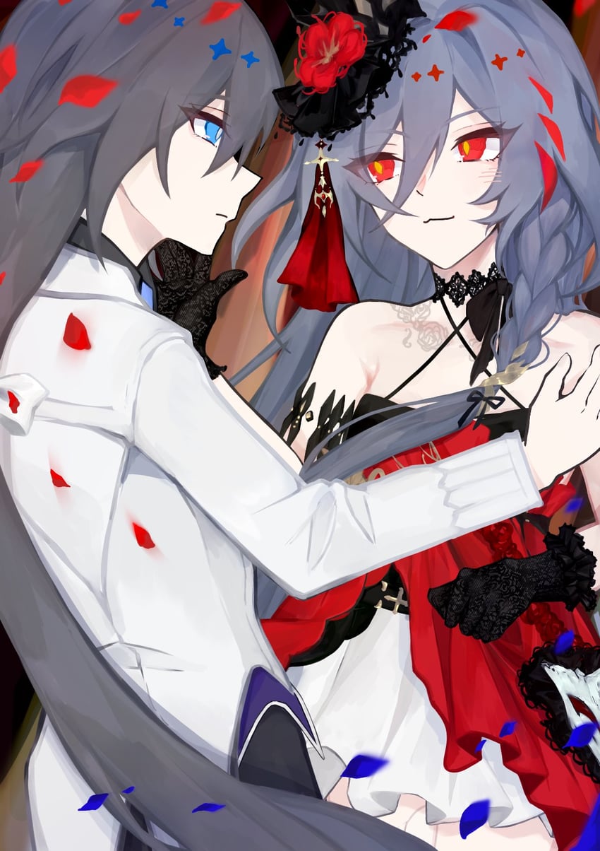 fu hua and herrscher of sentience (honkai and 1 more) drawn by a0a194