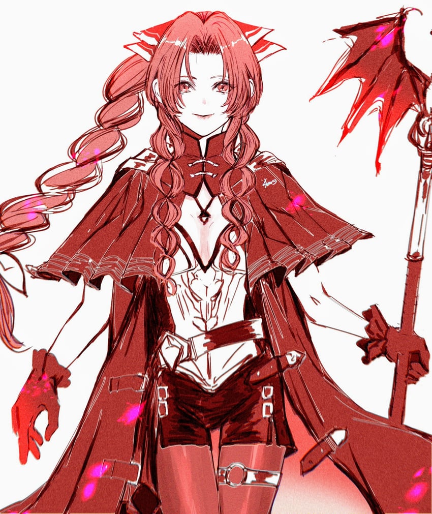aerith gainsborough (final fantasy and 2 more) drawn by shinogu_r