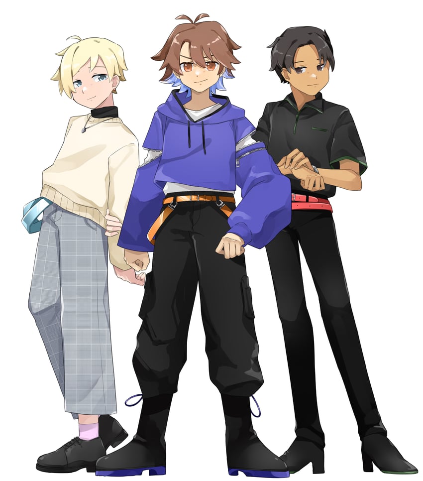 yuu, kyo, and wil (vocaloid and 1 more) drawn by sakuma_pita
