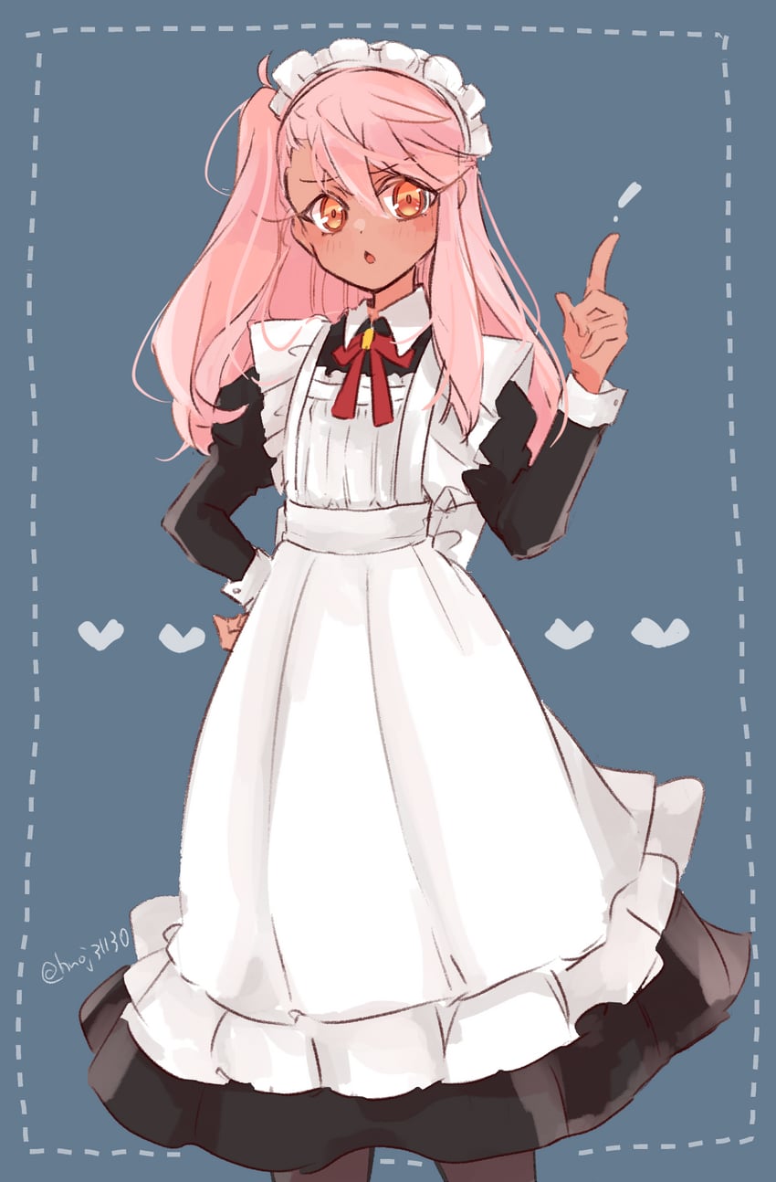 chloe von einzbern (fate and 1 more) drawn by saihara
