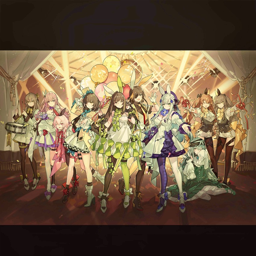 hk416, ump45, ump9, g11, m16a1, and 5 more (girls' frontline) drawn by starshadowmagician
