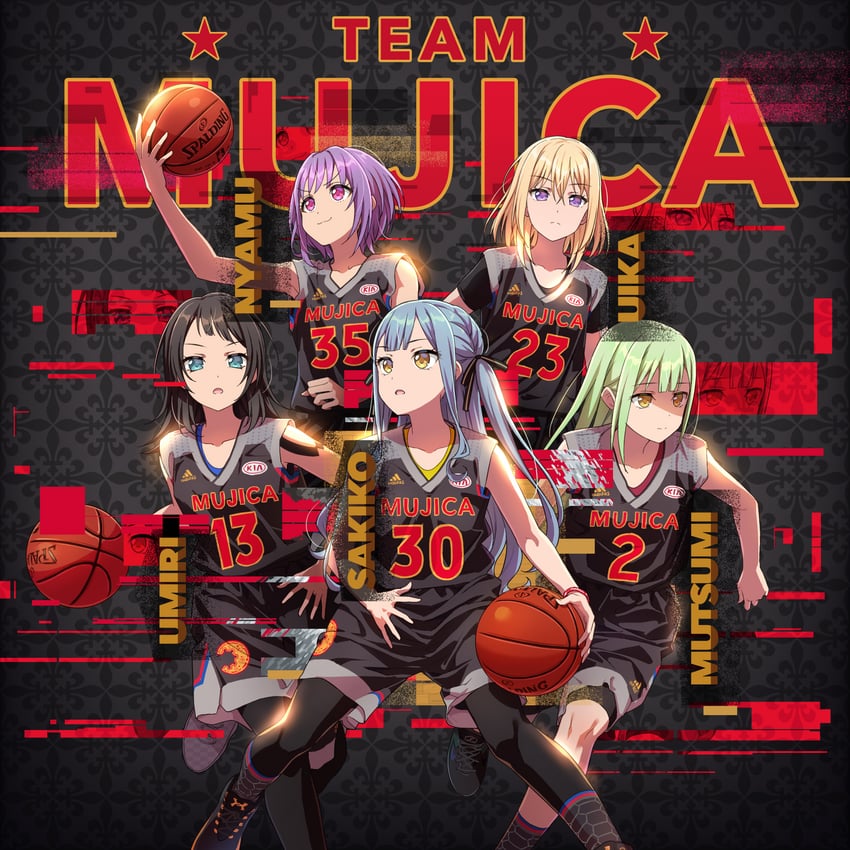 togawa sakiko, wakaba mutsumi, yahata umiri, misumi uika, yuutenji nyamu, and 5 more (bang dream! and 2 more) drawn by yazawa_happyaro