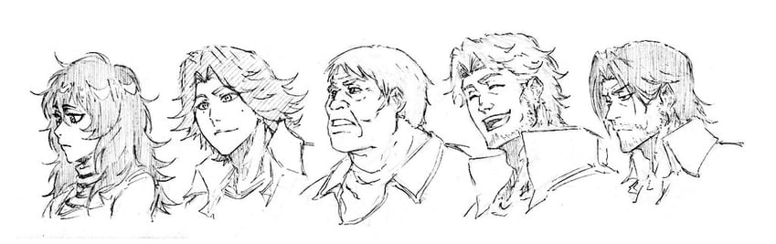 anya, curly, jimmy, daisuke, and swansea (mouthwashing) drawn by rakusakugk