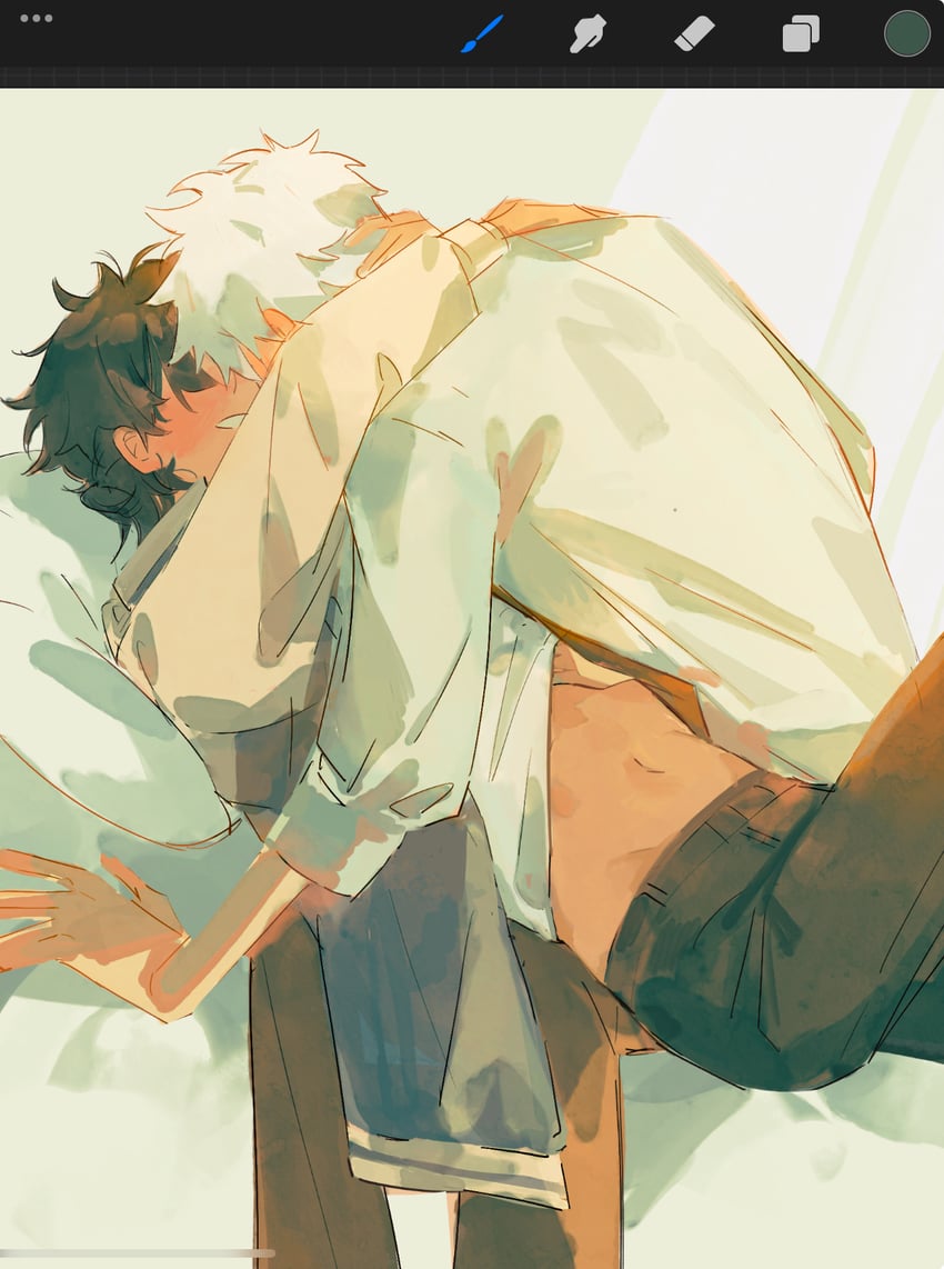 cheng xiaoshi and lu guang (shiguang dailiren) drawn by broomishvevo