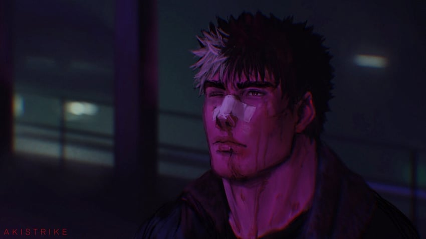 guts and k (berserk and 2 more) drawn by aki_(akistrike)