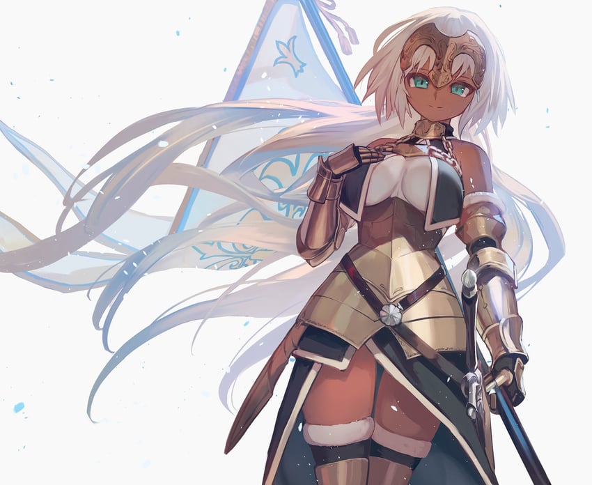 jeanne d'arc (fate and 1 more) drawn by lack
