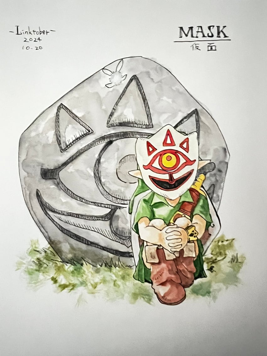 link and young link (the legend of zelda and 1 more) drawn by nana_mochi777