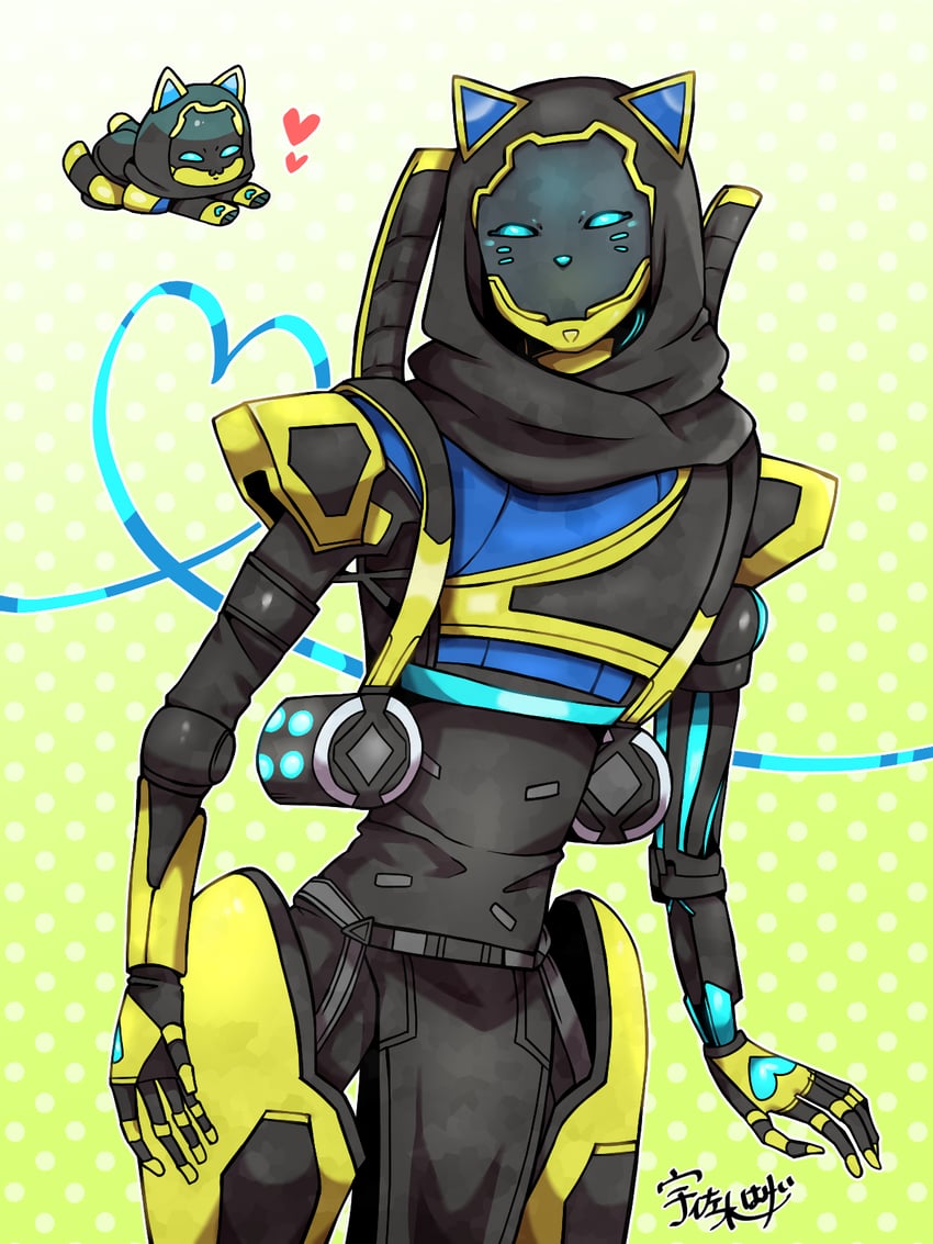 revenant and nine lives revenant (apex legends) drawn by usagi_hamii