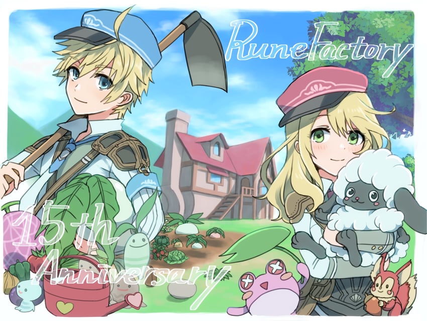 alice and ares (rune factory and 1 more) drawn by apo_518