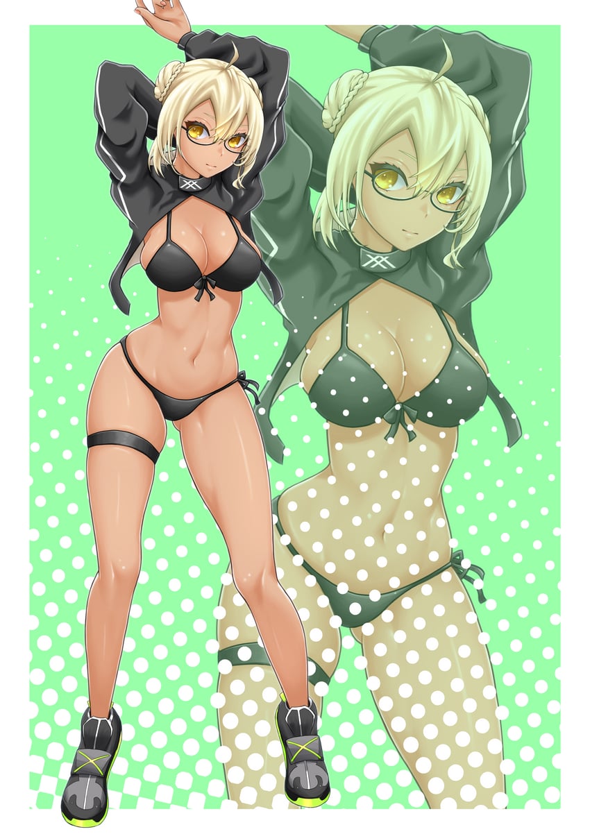 artoria pendragon and mysterious heroine xx alter (fate and 1 more) drawn by pucci-la-pucci
