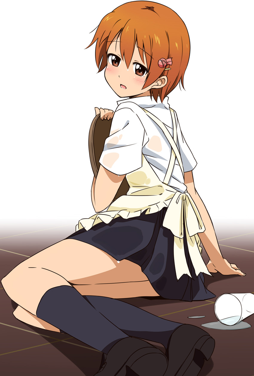 inami mahiru (working!!) drawn by mousou_(mousou_temporary)